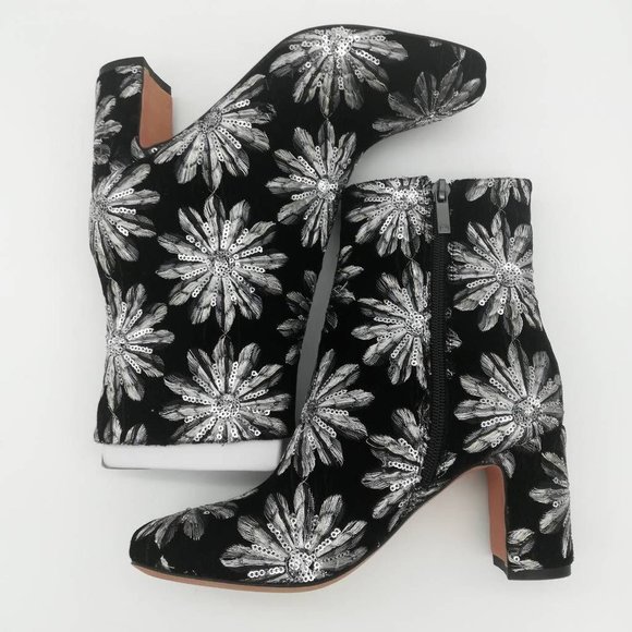 Marc Fisher Womens Grazi 2 Ankle Boots Booties Multicolor Floral Zip 6 M New‎ - Picture 5 of 12